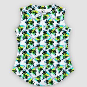 Proud 90 / On Par Golf size ladies' large L, Women's Gnarly Palms sleeveless top